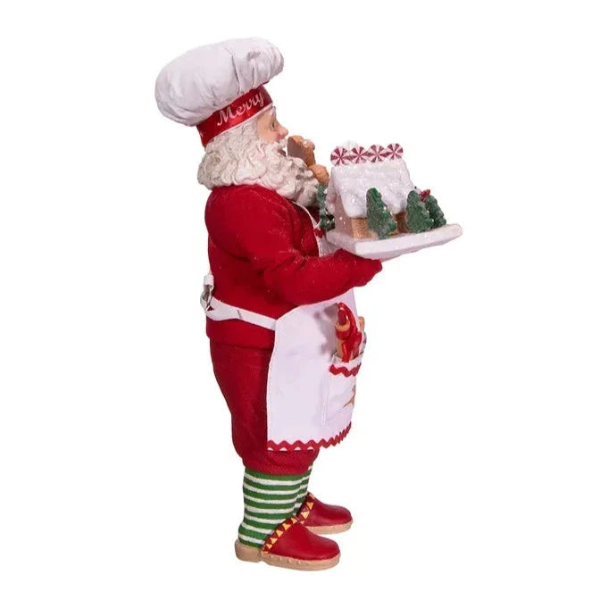 10.5" Fabriché™ Gingerbread Chef Santa - Christmas Decor - The Well Appointed House