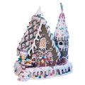 13" Pre-Lit Claydough Gingerbread Inn with C7 Bulb - Well Appointed House