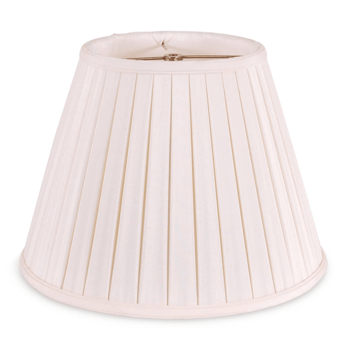 20" Pleated Lamp Shade - Available in Cream or White - Lamp Shades - The Well Appointed House