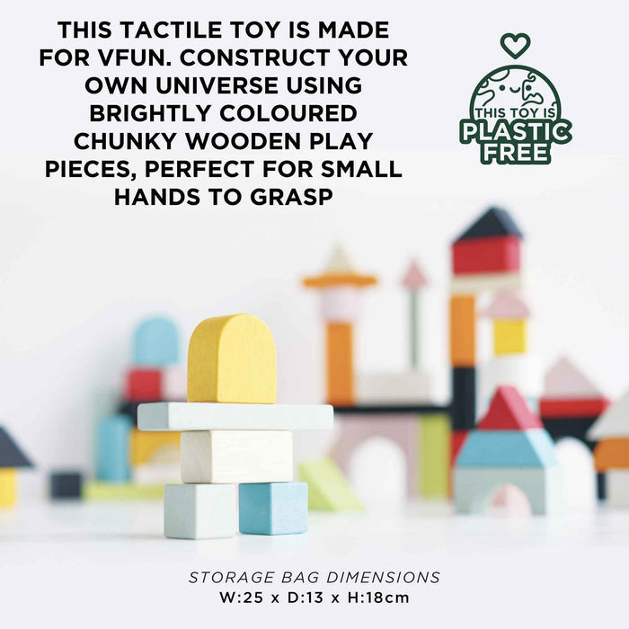 60 Building Blocks & Cotton Bag - The Well Appointed House