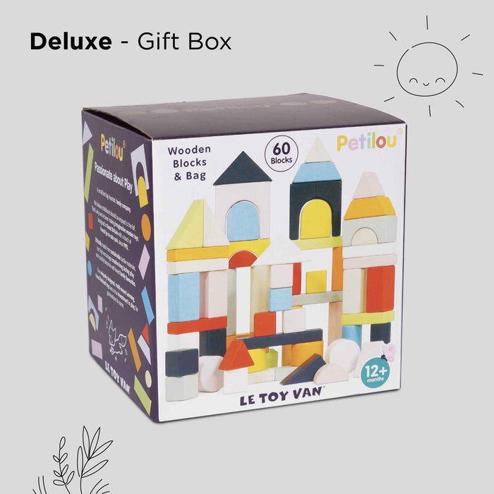 60 Building Blocks & Cotton Bag - The Well Appointed House