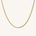 A closer look at the Oren twisted rope chain necklace, part of the Beads by Tara jewelry collection
