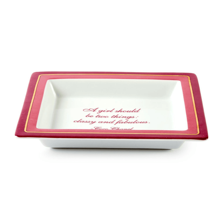 "A Girl Should be Two Things: Classy and Fabulous" Decorative Tray - Decorative Trays - The Well Appointed House