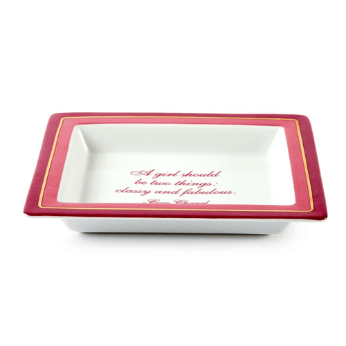 "A Girl Should be Two Things: Classy and Fabulous" Decorative Tray - Decorative Trays - The Well Appointed House