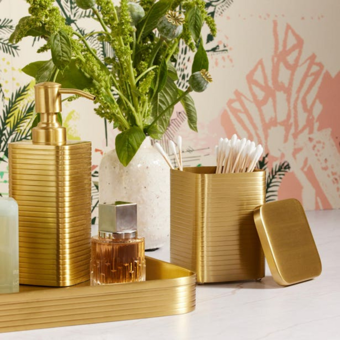 Adelaide Matte Gold Soap Pump Dispenser - The Well Appointed House