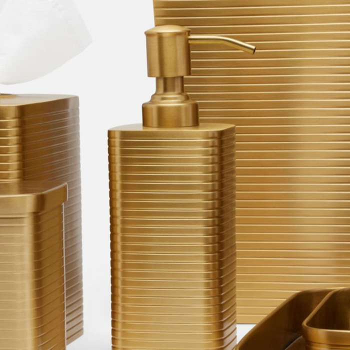 Adelaide Matte Gold Soap Pump Dispenser - The Well Appointed House