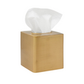 Adelaide Matte Gold Tissue Box Cover - The Well Appointed House