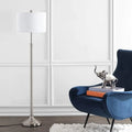 Adjustable Height Brushed Nickel Floor Lamp - Floor Lamps - The Well Appointed House