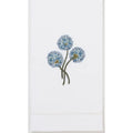 Set of 2 Agapantha Design Embroidered Cotton Hand Towels - Hand Towels - The Well Appointed House