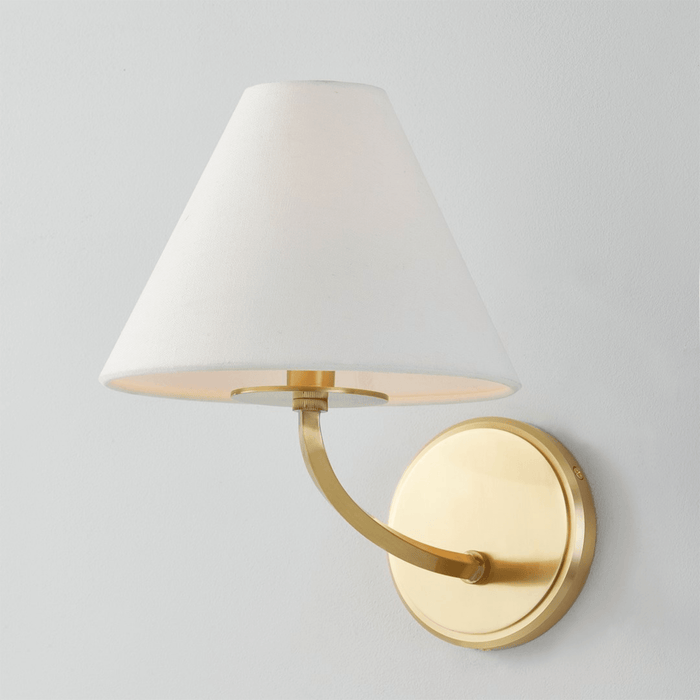 Aged Brass Stacey Wall Sconce - Sconces - The Well Appointed House