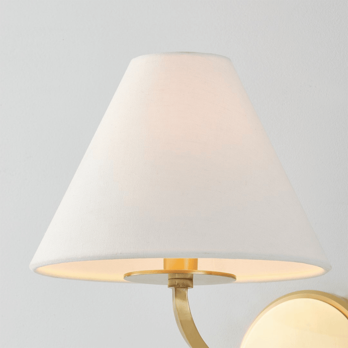 Aged Brass Stacey Wall Sconce - Sconces - The Well Appointed House