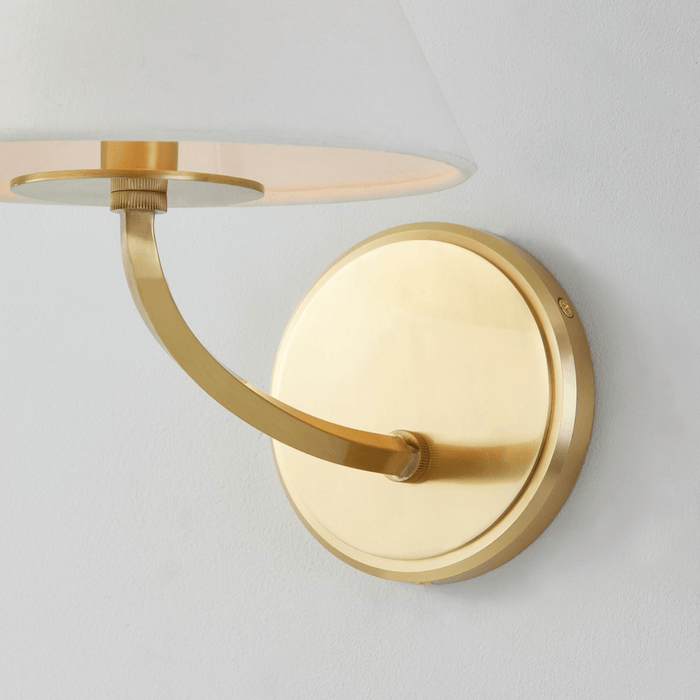 Aged Brass Stacey Wall Sconce - Sconces - The Well Appointed House