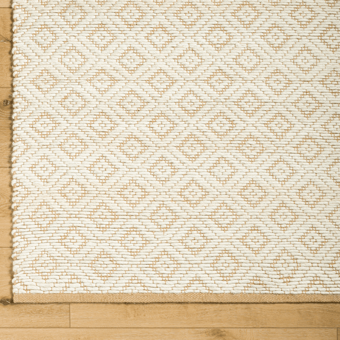 Ahlat Cream & Brown Wool Blend Area Rug - Available in a Variety of Sizes - Rugs - The Well Appointed House