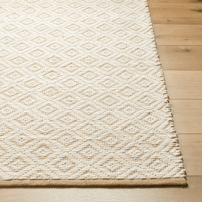 Ahlat Cream & Brown Wool Blend Area Rug - Available in a Variety of Sizes - Rugs - The Well Appointed House