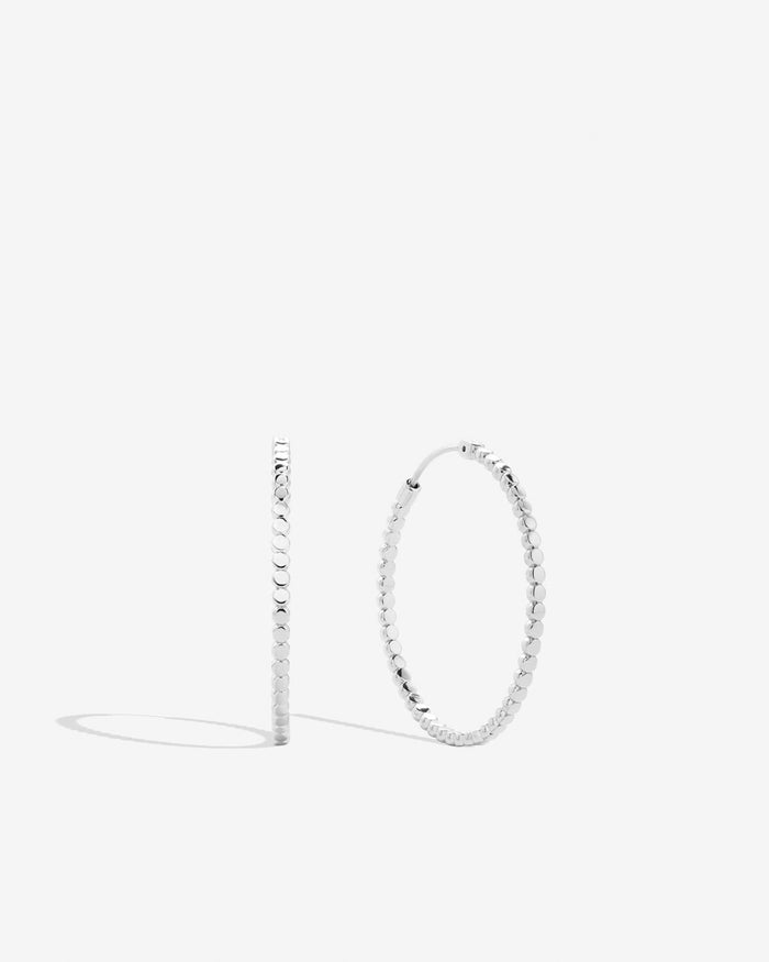 Bryan Anthonys Layers of You Aligned Silver Hoop Earrings Macro