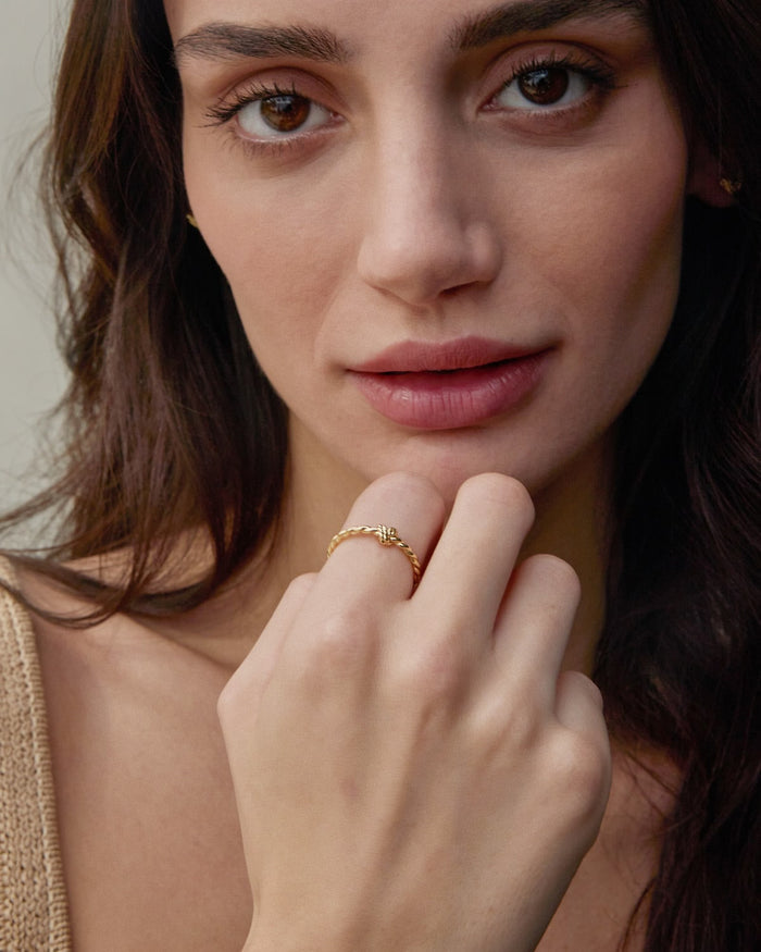 Bryan Anthonys All In Gold Ring On Model