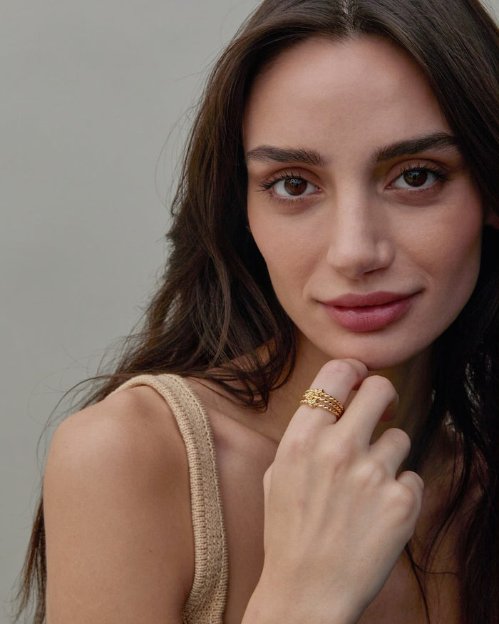 Bryan Anthonys All In Gold Ring On Model