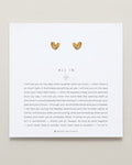 Bryan Anthonys All In Gold Stud Earring On Card