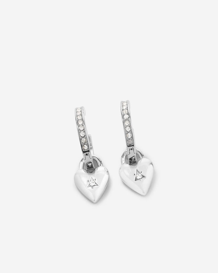 Always In My Heart Icon Huggies in silver finish