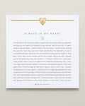 Bryan Anthonys Always In My Heart Gold icon Necklace On Card