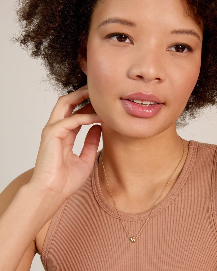 Bryan Anthonys Always In My Heart Gold Icon Necklace On Model