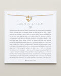 Bryan Anthonys dainty always in my heart memorial death necklace 14k gold