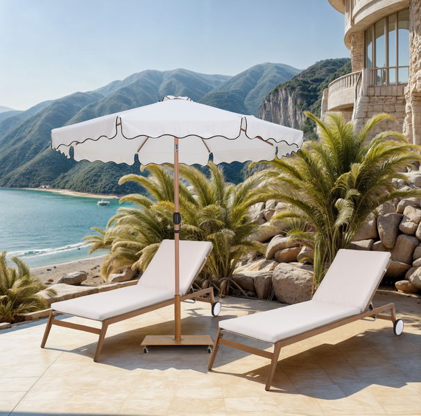 Amalfi - Patio Umbrella - Light Brown Pole