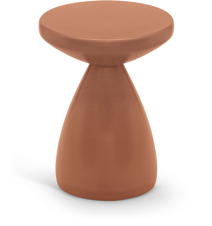 Anika - Iron End Table - Terracotta