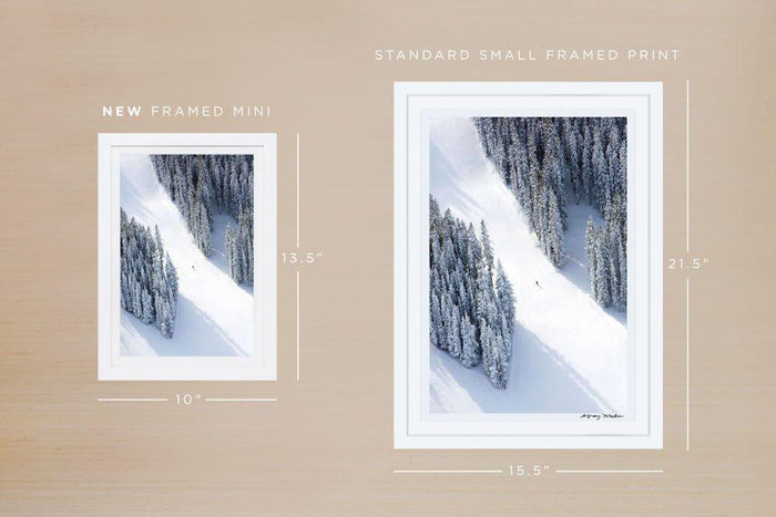 Aspen Lone Skier Mini Framed Print by Gray Malin - Photography - The Well Appointed House