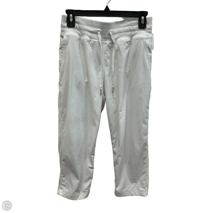Athletic Capris By Lululemon In White, Size: 6