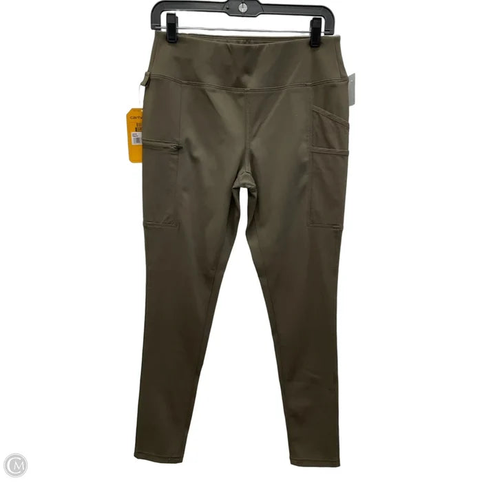 Athletic Leggings By Carhartt In Green, Size: S