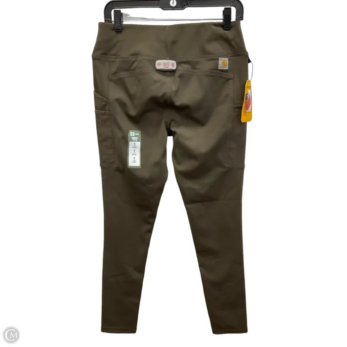 Athletic Leggings By Carhartt In Green, Size: S