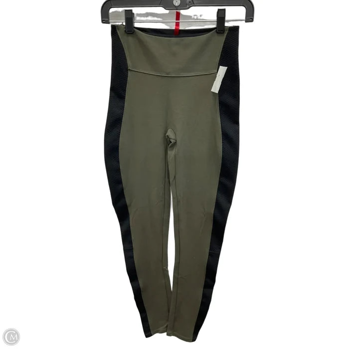 Athletic Leggings By Spanx In Green, Size: S