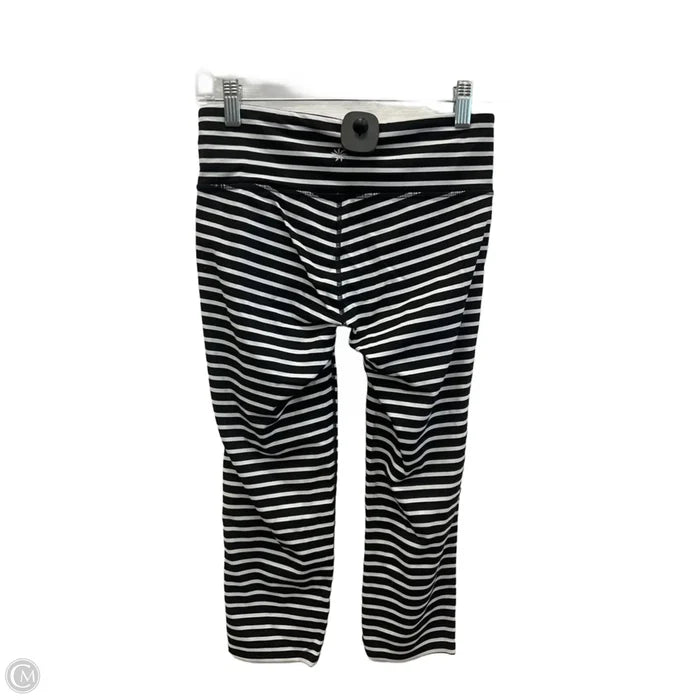 Athletic Leggings Capris By Athleta In Black & White, Size: S