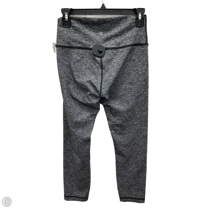 Athletic Leggings Capris By Lululemon In Grey, Size: 8