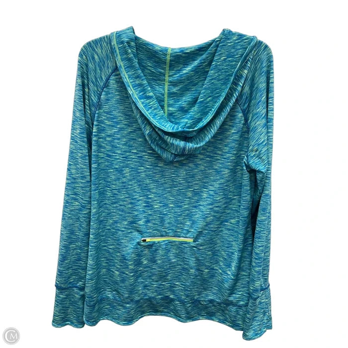 Athletic Top Long Sleeve Hoodie By Tangerine In Blue, Size: Xxl