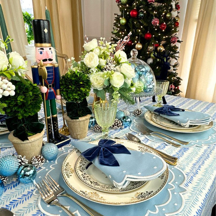 Ava Placemat in Blue - The Well Appointed House