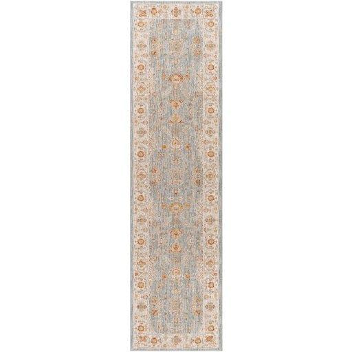 Avant Garde Blue, Grey & Rust Woven Area Rug - Available in a Variety of Sizes - Rugs - The Well Appointed House