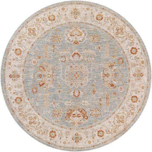 Avant Garde Blue, Grey & Rust Woven Area Rug - Available in a Variety of Sizes - Rugs - The Well Appointed House
