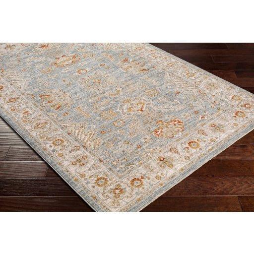 Avant Garde Blue, Grey & Rust Woven Area Rug - Available in a Variety of Sizes - Rugs - The Well Appointed House