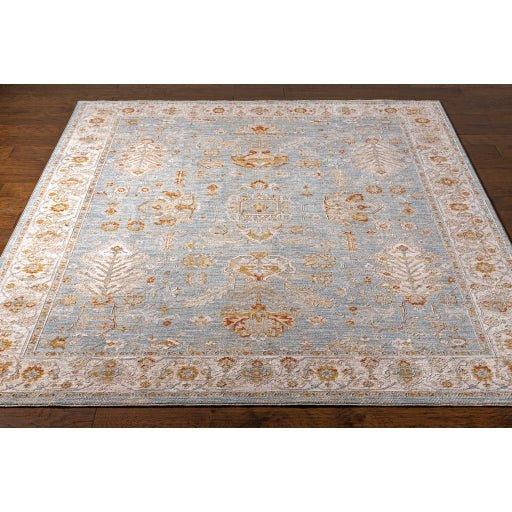 Avant Garde Blue, Grey & Rust Woven Area Rug - Available in a Variety of Sizes - Rugs - The Well Appointed House