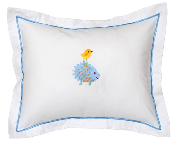 Baby Boudoir Pillow Cover in Hedgehog Beige