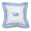 Baby Pillow Cover in Whale Blue - The Well Appointed House