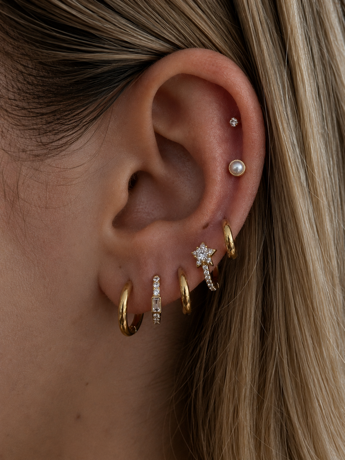 Everyday hoop earrings from the Beads by Tara earring collection