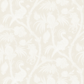 Balinese Peacock Wallcovering in Alabaster - The Well Appointed House