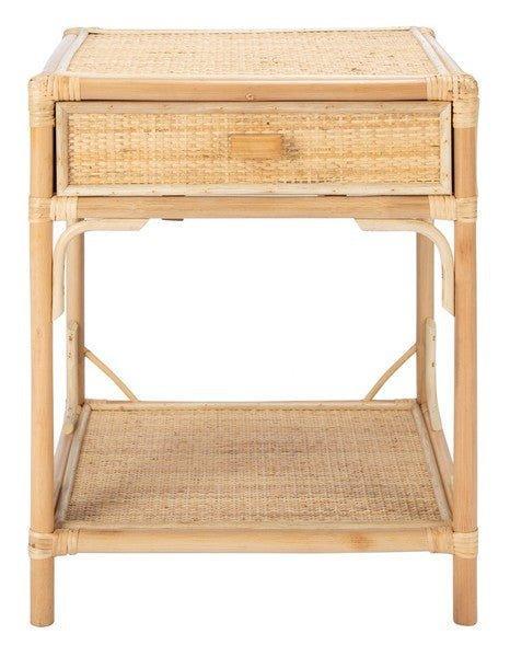 Bamboo & Rattan One Drawer Nightstand - Nightstands & Chests - The Well Appointed House