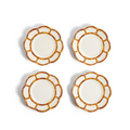 Set of Four Bamboo Touch Melamine Salad / Dessert Plates - Dinnerware - The Well Appointed House
