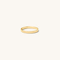 Bandit ring, a classic flat gold-filled band made to stack and live in