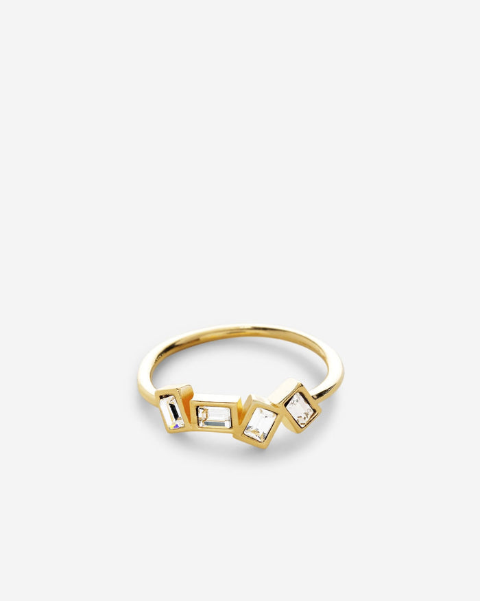 Bryan Anthonys Beautifully Broken Gold Ring With Crystals Front Macro