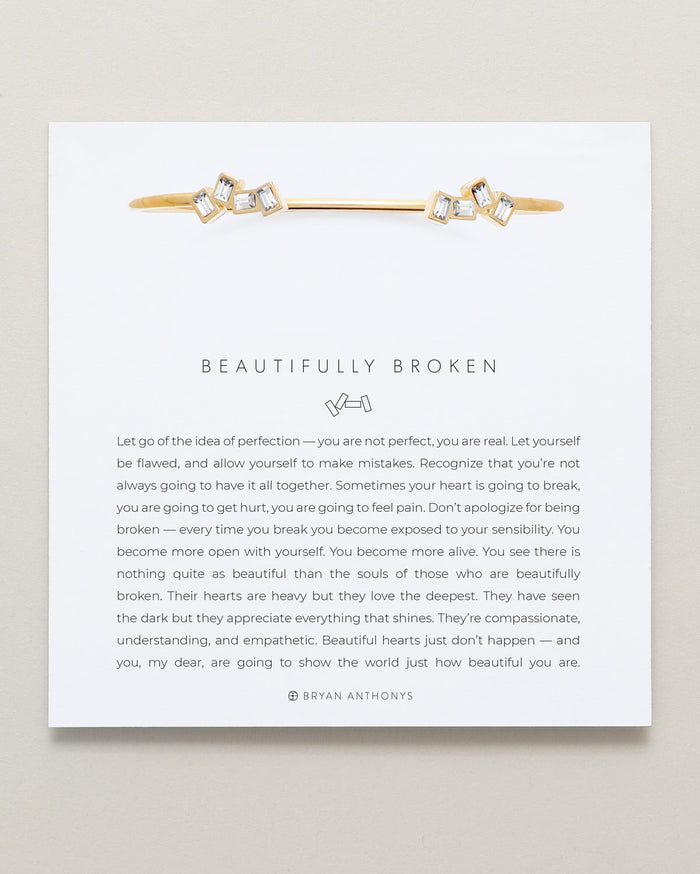 Bryan Anthonys Beautifully Broken Gold Cuff On Card